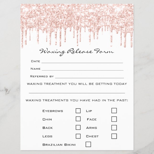 Löschen der Depilationshaftung - weiße Freigabe Flyer (Vorne)