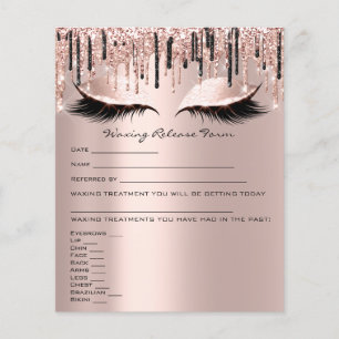 Löschen der Rose für die Freigabe von Depilationen Flyer