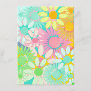 Löschen Retro angesagte Siebzigerjahre Einladung