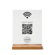 Löschen Sie das Acrylzeichen mit Scan, um WiFi-Inf