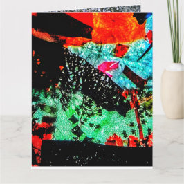 Löschen Sie die Grußkarte, trockene Blume abstrakt Karte