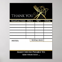 LÖSCHEN SIE Ihr Rechnungsformular HERUNTER Poster