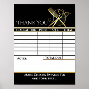 LÖSCHEN SIE Ihr Rechnungsformular HERUNTER Poster