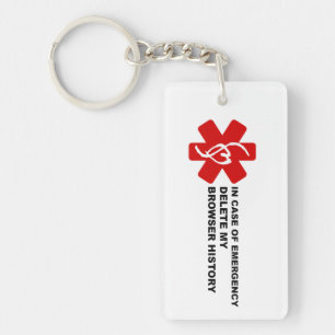 Löschen Sie im Notfall meine Browser-Geschichte Schlüsselanhänger