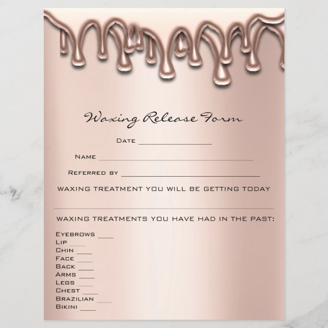 Löschen von Tropfen zur Freigabe von Depilations-H Flyer (Vorne)