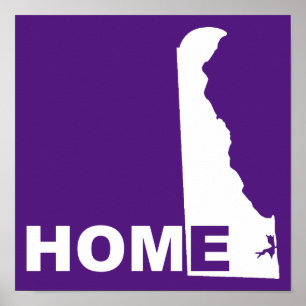 Löschen von Zuhause von Staat-Poster-Zeichen Poster