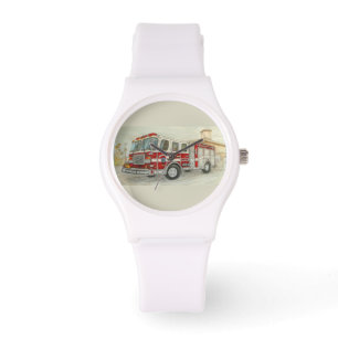 Löschfahrzeug Armbanduhr