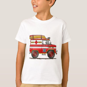Löschfahrzeug EMS-Rettungs-Vans Ambulance T-Shirt