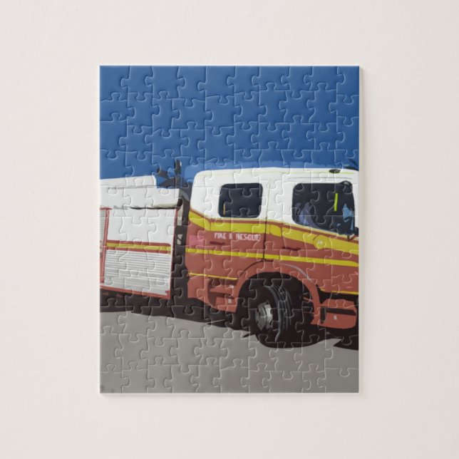 Löschfahrzeug Puzzle (Vertikal)