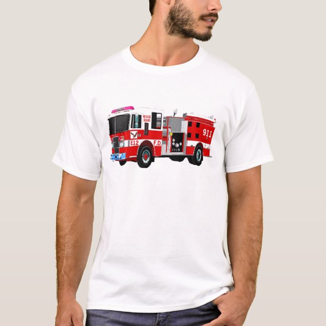 LÖSCHFAHRZEUG T-Shirt (Vorderseite)