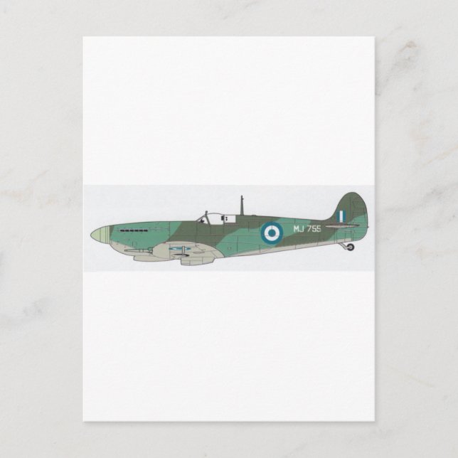 Löschflugzeug Postkarte (Vorderseite)