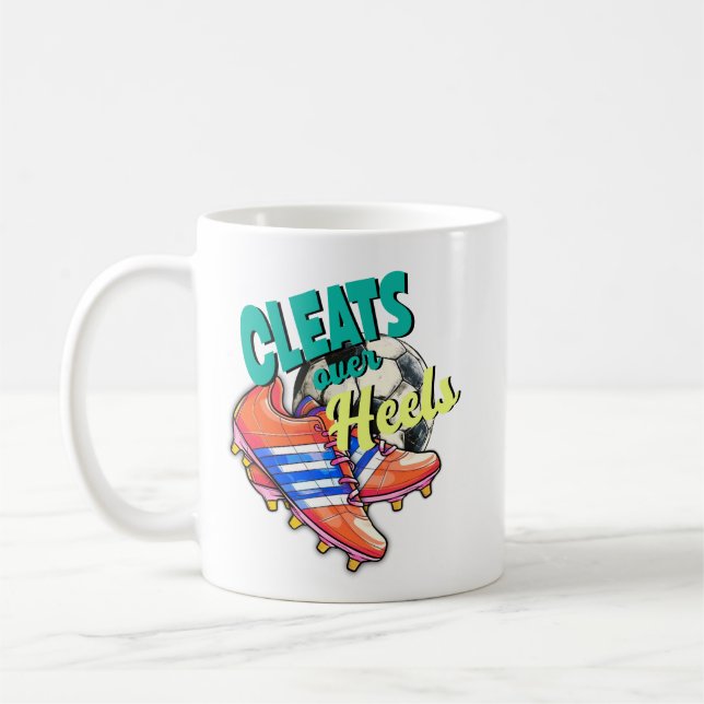 Löscht über Heelse, Girls Soccer Kaffeetasse (Links)