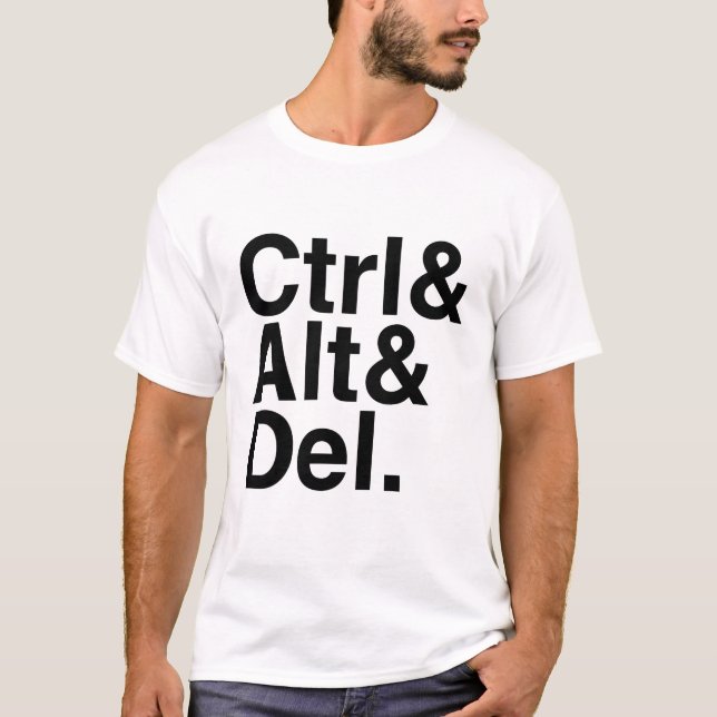 Löschung Ctrl Alt Del der Kontrollen-Alt T-Shirt (Vorderseite)