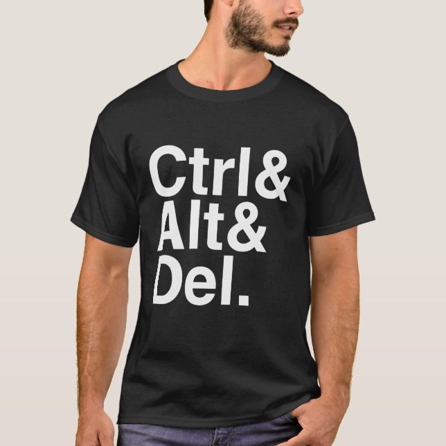 Löschung Ctrl Alt Del der Kontrollen-Alt T-Shirt (Vorderseite)