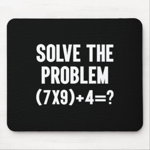 Löse das Problem 67 Six Seven Lustiger Mathematikl Mousepad