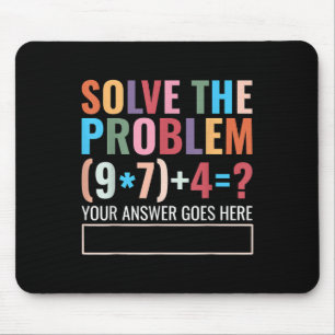 Löse das Problem 67 Six Seven Lustiger Mathematikl Mousepad