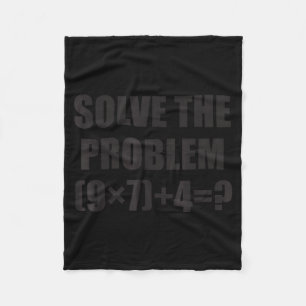 Löse das Problem Lustig 67 Meme Brainrot Mathe-Leh Fleecedecke
