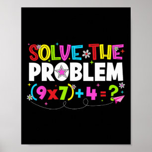 Löse das Problem Lustig 67 Sechs Sieben Meme Junge Poster