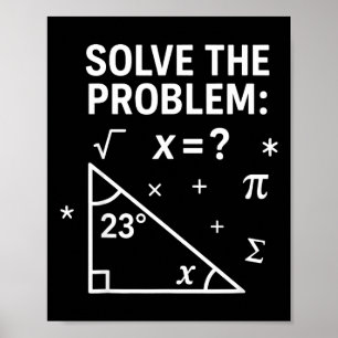Löse das Problem Lustiger Mathe 67 Meme Lehrer Sch Poster