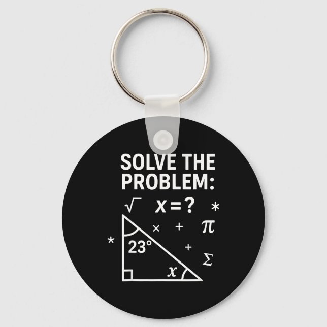 Löse das Problem Lustiger Mathe 67 Meme Lehrer Sch Schlüsselanhänger (Vorderseite)