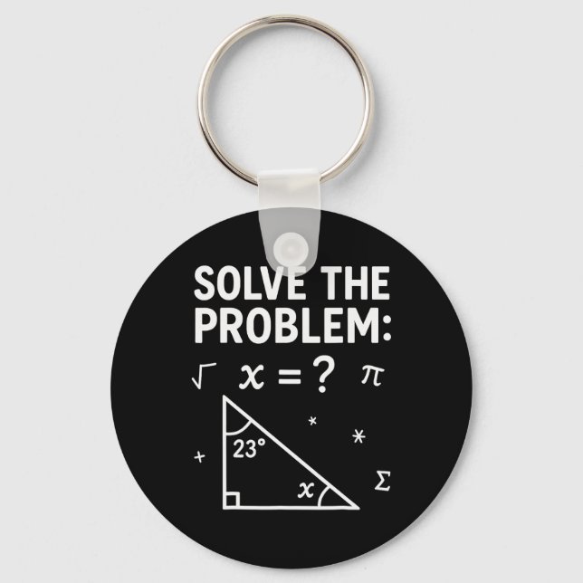 Löse das Problem, mach die Mathe 67 Meme Lustiger  Schlüsselanhänger (Vorderseite)