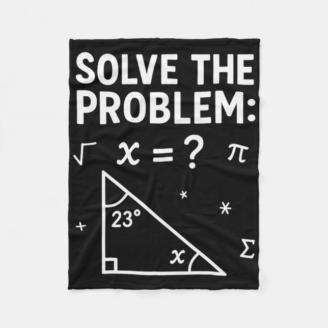 Löse das Problem, rechne die Mathematik 67 Meme Lu Fleecedecke (Vorderseite)
