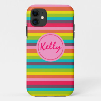 Lose des Streifen-Monogramm-personalisierten Case-Mate iPhone Hülle