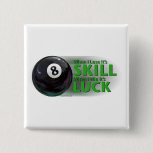 Lose Fertigkeit Gewinnen Luck 8 Ball Button