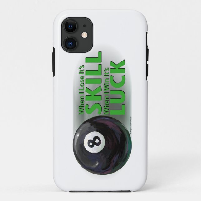 Lose Fertigkeit Gewinnen Luck 8 Ball Case-Mate iPhone Hülle (Rückseite)