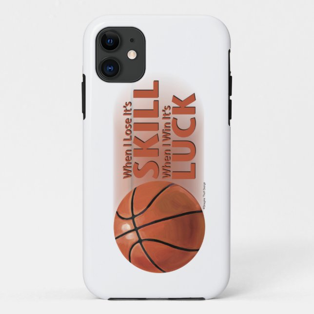 Lose Fertigkeit Win Luck Basketball Case-Mate iPhone Hülle (Rückseite)