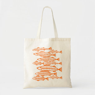 Lose Fische - Orange Tragetasche