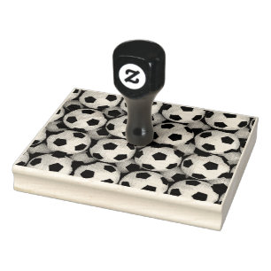 Lose Fußbälle Gummistempel