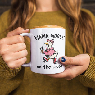 Lose Gans Mama Lustige Mutter Gans Cartoon  Kaffeetasse