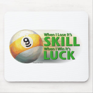 Lose Geschicklichkeit gewinnen 9 Ball Mousepad