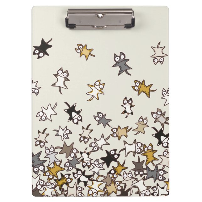 Lose Katzen Klemmbrett (Vorderseite)