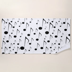 Lose musikalische Anmerkungen Strandtuch