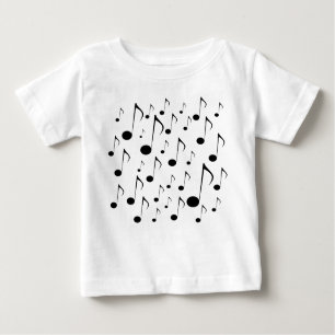 Lose Musiknoten Baby T-shirt