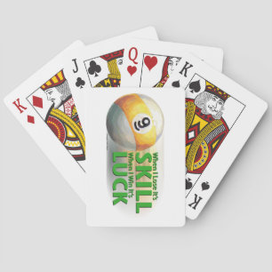 Lose Skill Win Luck 9 Ball Spielkarten