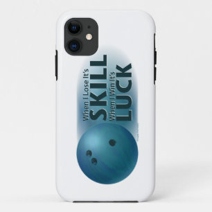 Lose Skill Win Luck Bowling Blue Case-Mate iPhone Hülle