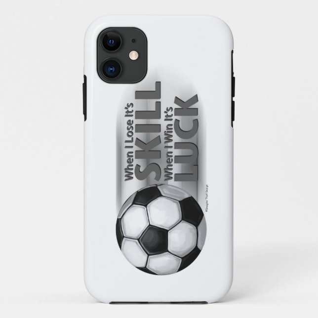 Lose Skill Win Luck Soccer Case-Mate iPhone Hülle (Rückseite)