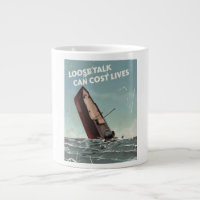 Lose Talk Cost Lives WW2 Poster