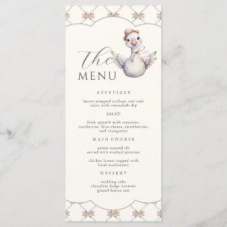 Lose Vornehme Bogen Baby Shower Menükarte