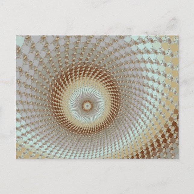 Lose Wechsel Runden Postkarte (Vorderseite)