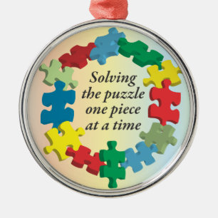 Lösen der Puzzlespiel-… Regenbogen-Verzierung Ornament Aus Metall