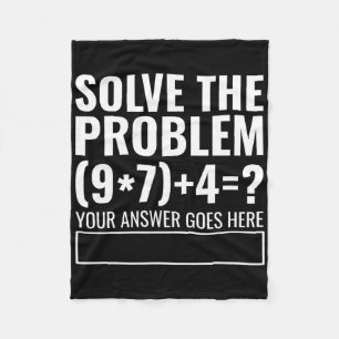 Lösen Sie das Problem 67 Sechs Sieben Lustiger Mat Fleecedecke