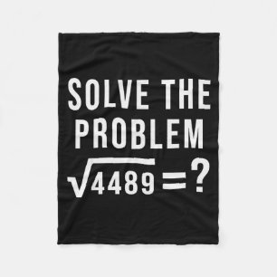 Lösen Sie das Problem 67 Sechs Sieben Quadratwurze Fleecedecke