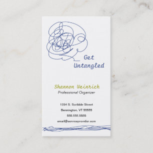 Lösen Sie Gekritzel-Kunst-Visitenkarte 2 Visitenkarte
