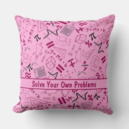 lösen Sie Ihre eigenen Probleme Mathematik moderne Kissen