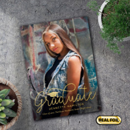 Loser Abschluss für Skripte vor/zurück im Foto Folieneinladung