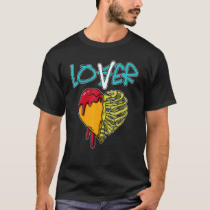 Loser Dripping Heart SB Dunk for Skate Matching T-Shirt